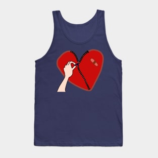 Open heart Tank Top